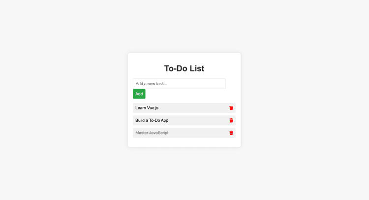 Todo List App screenshot